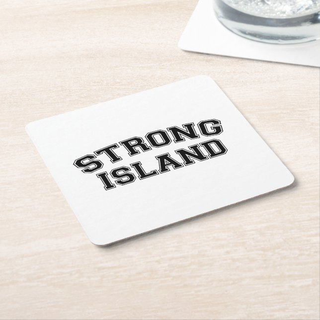 Strong Island, NYC, USA Underlägg Papper Kvadrat (Vinklad)