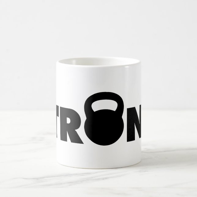 STRONG - Kettlebell Workout Motivational Kaffemugg (Center)