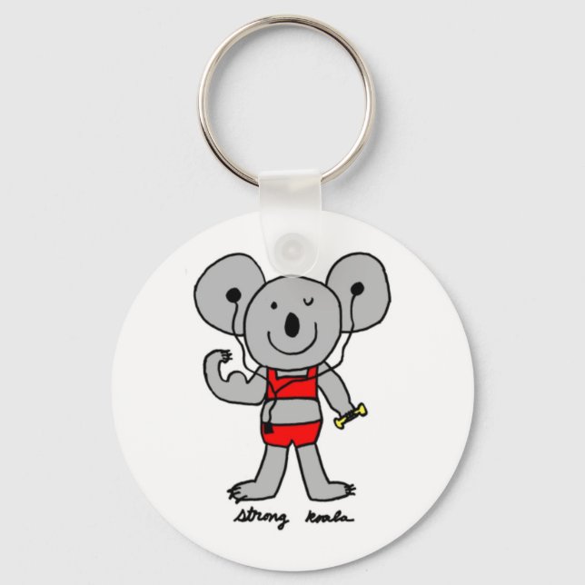 Strong Koala Keychain Nyckelring (Framsida)