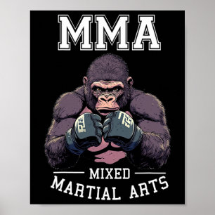 Strong Mma Gorilla - Boxing Cage Fighting Poster