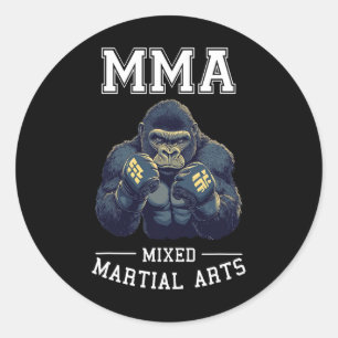 Strong Mma Gorilla - Thai Boxing Cage Fighting Runt Klistermärke