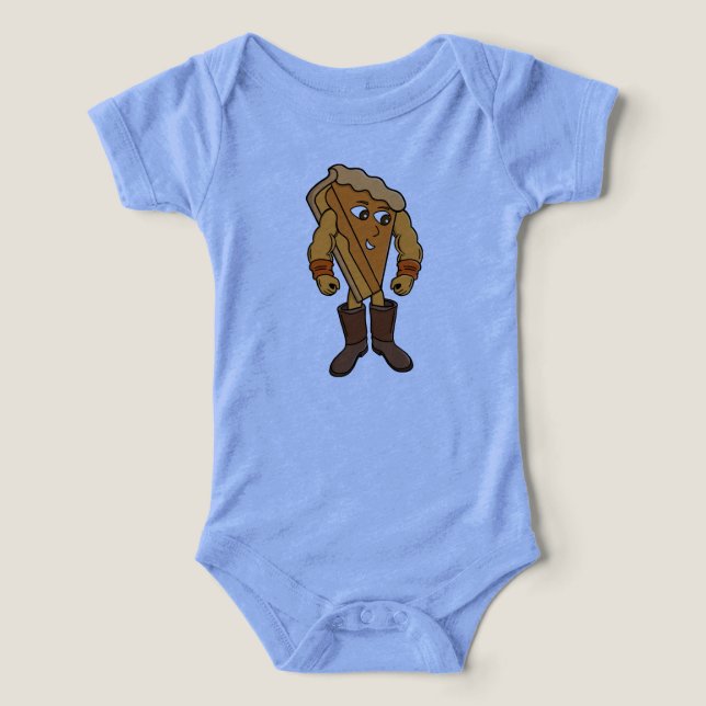 Strong Pie Wearing Boots T Shirt (Design Framsida)