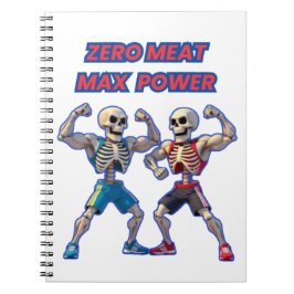 Strong to the Bone – Funny Skeleton Muscle Design Anteckningsbok