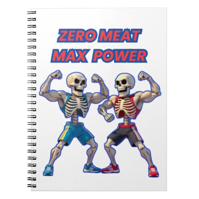 Strong to the Bone – Funny Skeleton Muscle Design Anteckningsbok (Framsidan)