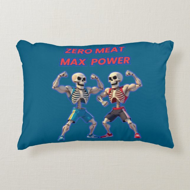 Strong to the Bone – Funny Skeleton Muscle Design Prydnadskudde (Framsidan)