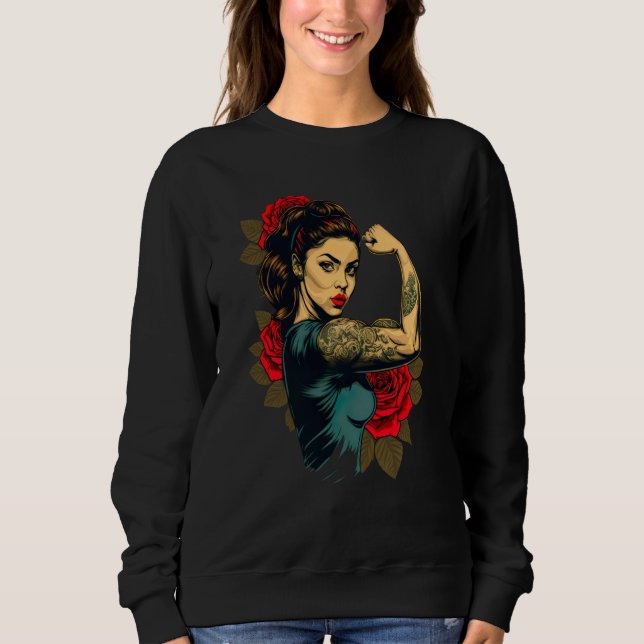 Strong Wife Mother Roses Never Give Up  2 T Shirt (Framsida)