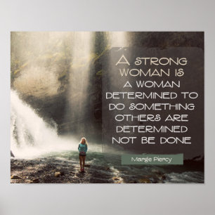 Strong Woman av Marge Piercy Poster