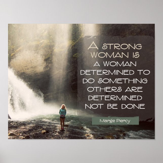 Strong Woman av Marge Piercy Poster (Framsidan)