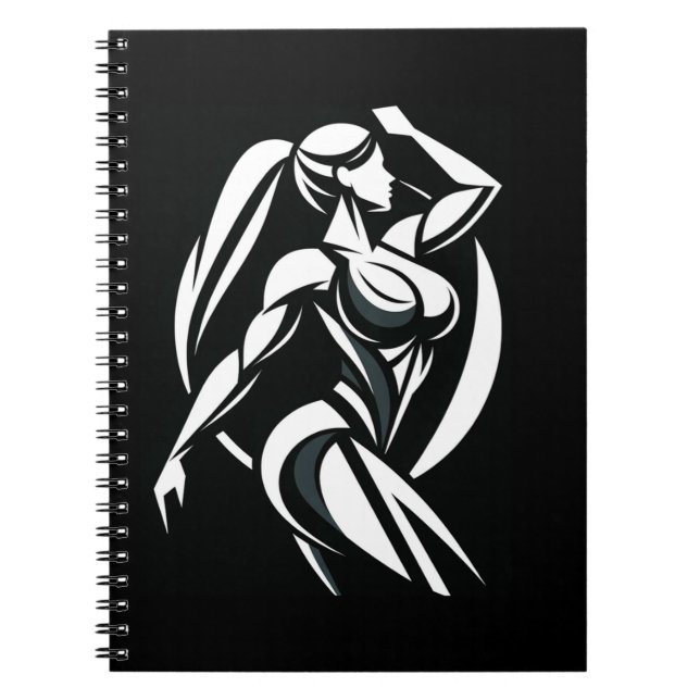 Strong Woman Fitness Personal Training Minimalist Anteckningsbok (Framsidan)