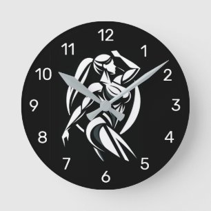 Strong Woman Fitness Personal Training Minimalist Rund Klocka