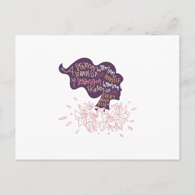 Strong Woman Vykort (Framsida)