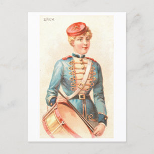 Strong Women Series #35: Drummer Vintage Vykort
