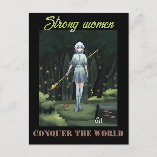 Strong women vykort (Framsida)