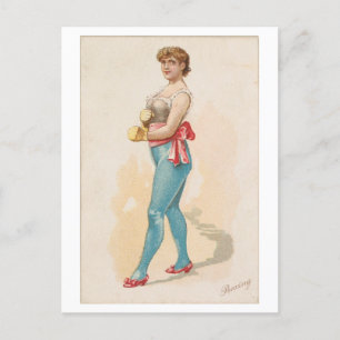 Stronga Kvinnor Serie #25: Boxare Vintage Vykort