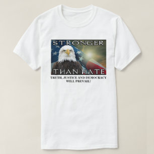 STRONGER ÄN HATE T SHIRT