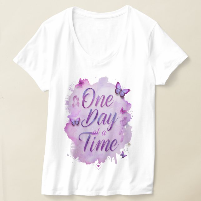 Stronger Than Cancer Inspirational T-Shirt – Hope  (Laydown)