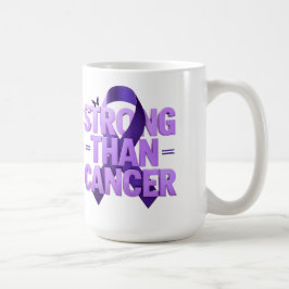 Stronger Than Cancer Mug | Cancer Awareness Coffee Kaffemugg