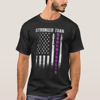Stronger Than Sarcoidosis Patriotic Sarcoidosis Aw T Shirt