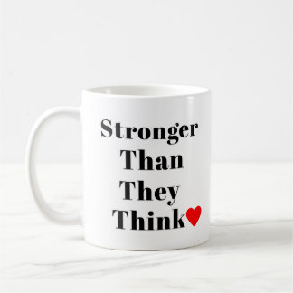Stronger Than They Think Inspirational Classic Kaffemugg
