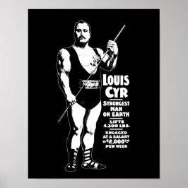 Strongest man på jorden - Louis Cyr - Strongman Poster