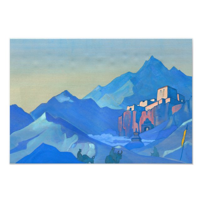 Stronghold of the Spirit, 1932 av Nicholas Roerich Fototryck (Framsidan)