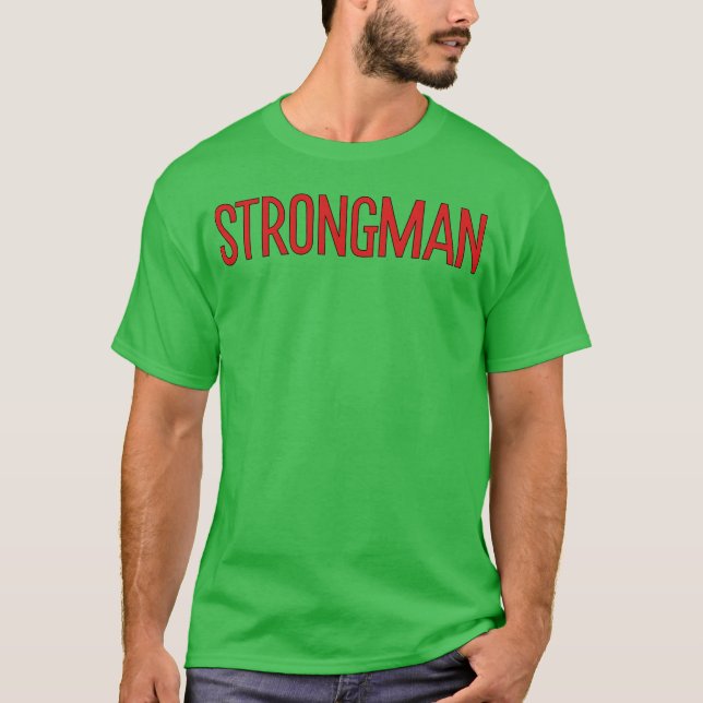 Strongman 70s boy t shirt (Framsida)