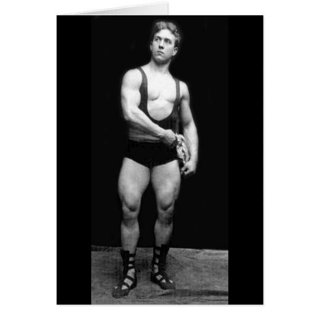 Strongman Hälsningskort (Framsidan)