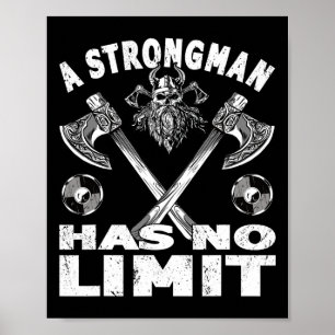 Strongman har ingen begränsad viktutbildning i Sak Poster