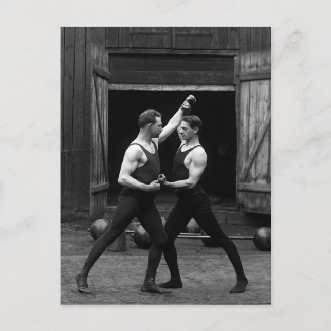 Strongman Match Vykort (Framsida)