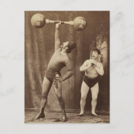 Strongman och Friend Vykort