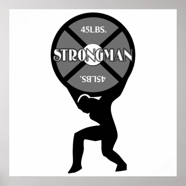 Strongman Weightlifter Poster (Framsidan)