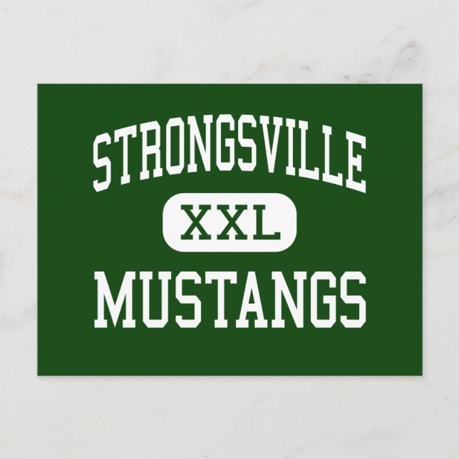 Strongsville - Mustangs - High - Strongsville Ohio Vykort (Framsida)