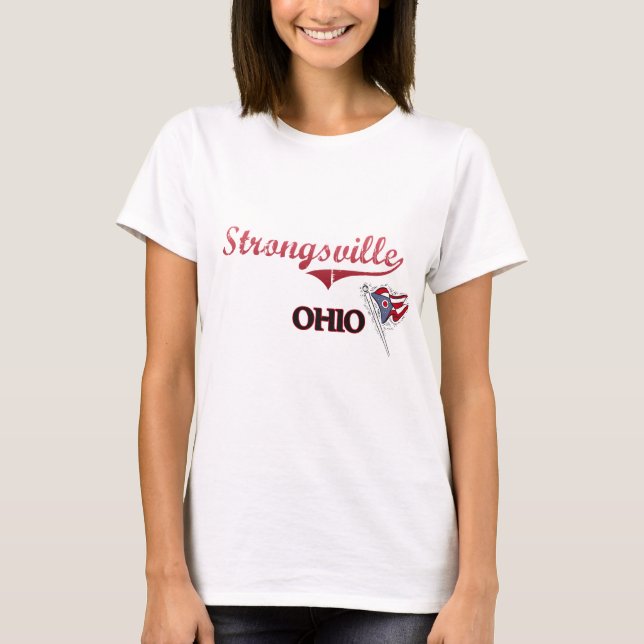 Strongsville Ohio stadsklassiker T-shirt (Framsida)