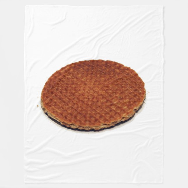 Stroopwafel Fleecefilt (Framsidan)