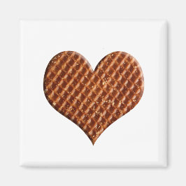 Stroopwafel hartjenes magnet