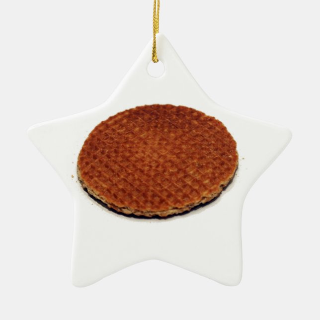 Stroopwafel Julgransprydnad Keramik (Framsidan)