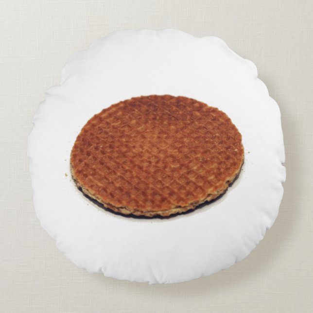 Stroopwafel Rund Kudde (Framsidan)