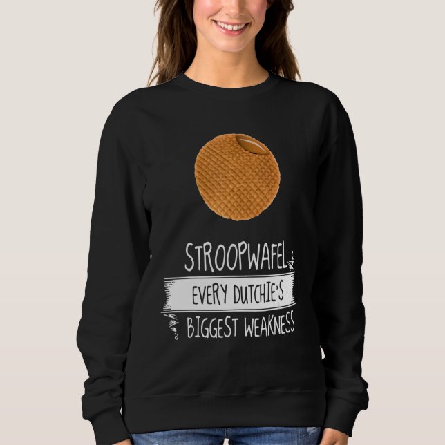 Stroopwafel Varje dutchies största svaghet Nethe T Shirt (Framsida)