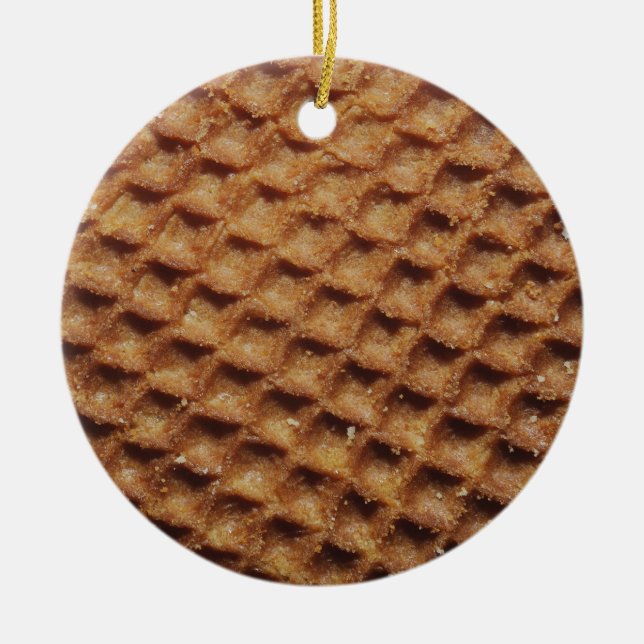 Stroopwafels Julgransprydnad Keramik (Framsidan)