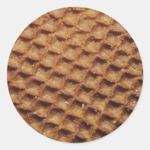 Stroopwafels Runt Klistermärke