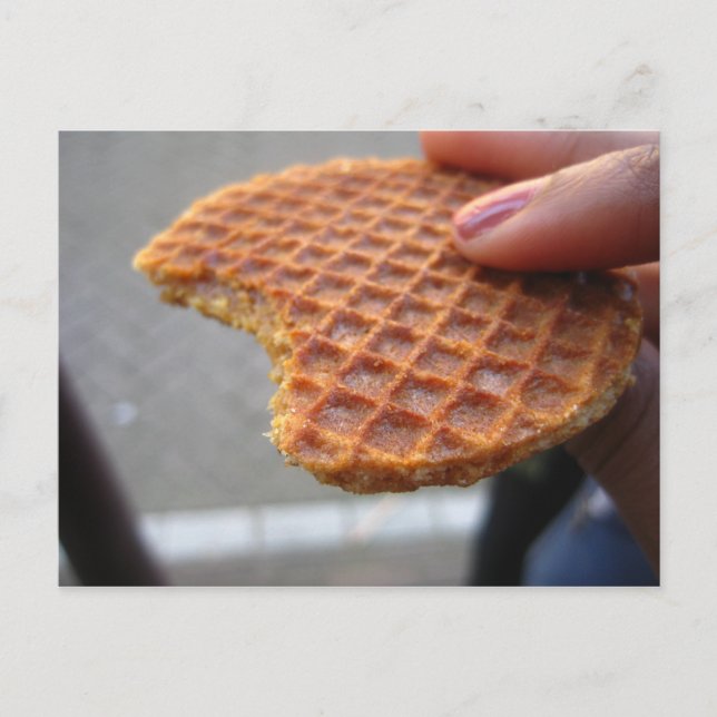 Stroopwaffle Vykort (Framsida)