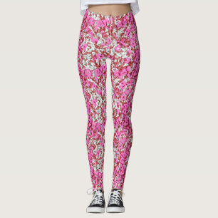 Strössel med massor av hjärtan! Leggings