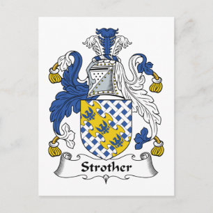 Strother Family Crest Vykort