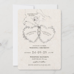 Struck av Cupids inbjudan till Arrow Wedding