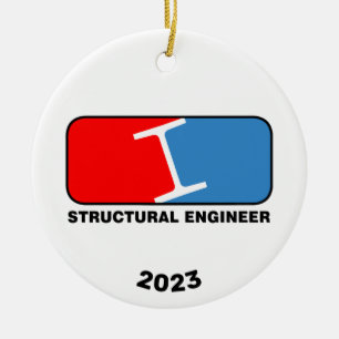 Structural Engineer League Keramisk prydnad Julgransprydnad Keramik