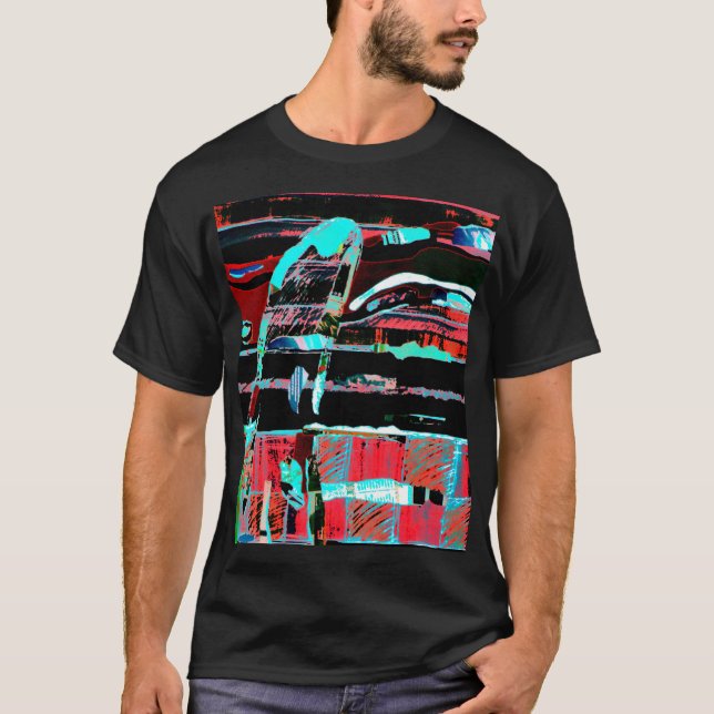 Structural Interference – Abstract Art Graphic Tee (Framsida)