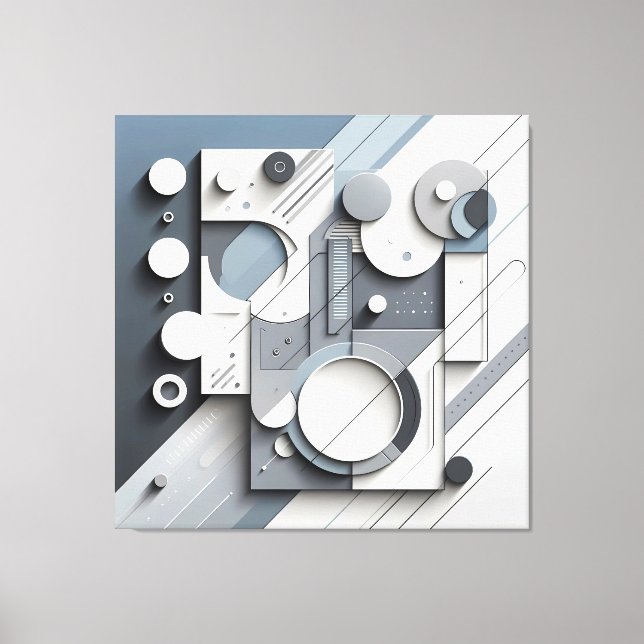 Structured Dimensional Flow Canvastryck (Framsida)