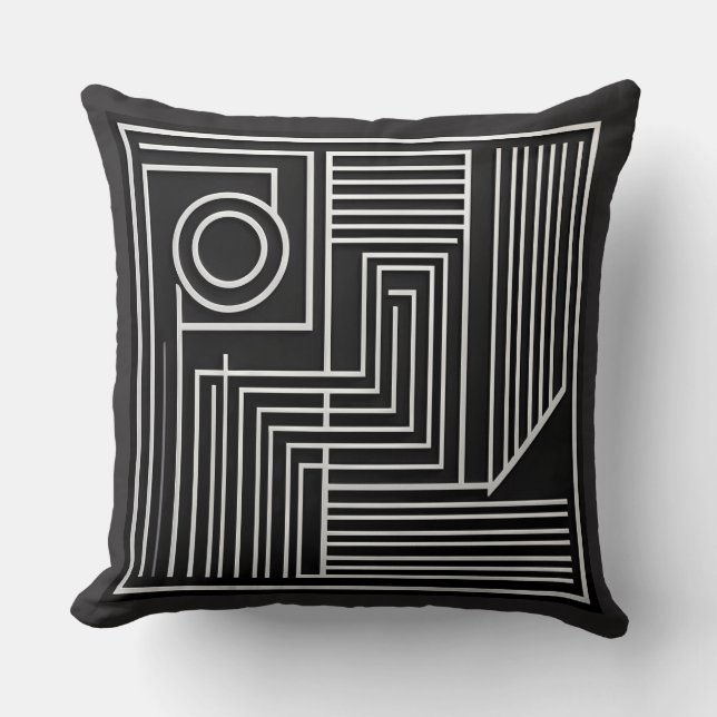 Structured Orbit Lines Kudde (Framsida)
