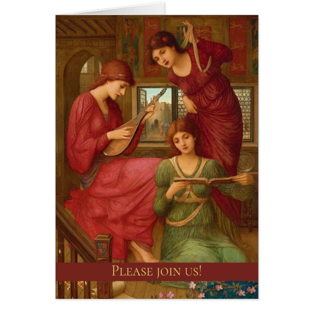 Strudwick Golden days CC1037 - Konsertinbjudan Hälsningskort (Framsidan)