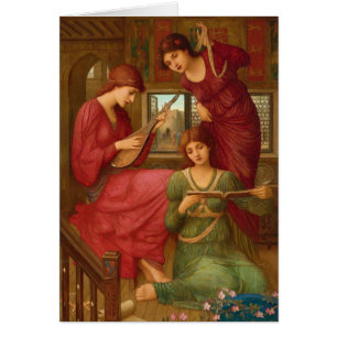 Strudwick Golden days CC1050 Pre-Raphaelite-kort Hälsningskort